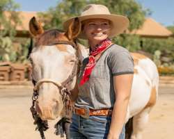 Since she was a teenager, she has suffered panic attacks and anxiety and to manage the condition, she has been taking equine therapy. She started to t